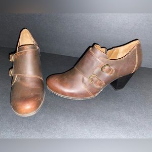 B.O.C brown leather booties